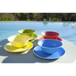 Les Jardins De La Comtesse Assiettes à Dessert Assiette à Dessert Bleue 23 Cm - Lot De 2 -Assiettes Soldes Magasin assiette a dessert bleue 23 cm lot de 2 4