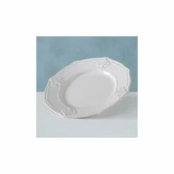 Wadiga Assiettes à Dessert Assiette à Dessert En Céramique Blanche D22cm