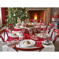 Maisons Du Monde Vaisselle De Noël Assiette à Dessert En Faïence Blanche - Lot De 6 -Assiettes Soldes Magasin assiette a dessert en faience blanche 1000 14 35 132342 11