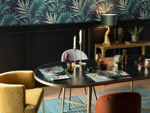 Maisons Du Monde Assiettes à Dessert Assiette à Dessert En Faïence Multicolore Motif Tropical Et Girafe - Lot De 6 2 Maisons Du Monde Assiettes à Dessert Assiette à Dessert En Faïence Multicolore Motif Tropical Et Girafe - Lot De 6 – Image 2