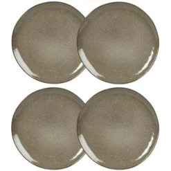 Maisons Du Monde Assiettes à Dessert Assiette à Dessert En Grès Vert - Lot De 6