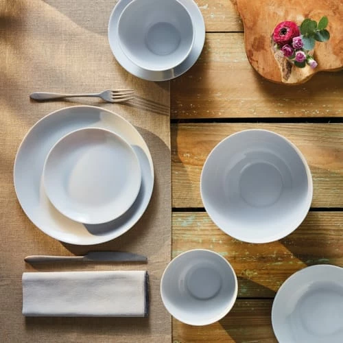 Luminarc Assiettes à Dessert Assiette à Dessert En Opale Gris D19cm 2 Luminarc Assiettes à Dessert Assiette à Dessert En Opale Gris D19cm – Image 2