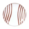 Maisons Du Monde Assiettes à Dessert Assiette à Dessert En Porcelaine à Rayures Marron - Lot De 6