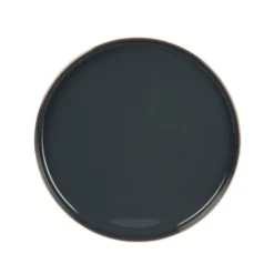 Maisons Du Monde Assiettes à Dessert Assiette à Dessert En Porcelaine Grise Et Dorée - Lot De 6