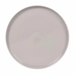 Maisons Du Monde Assiettes à Dessert Assiette à Dessert En Porcelaine Taupe Et Dorée - Lot De 6