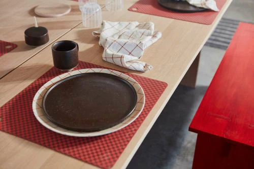 OYOY Living Design Assiettes Plates Assiette à Dîner Marron 100% Porcelaine Ø26cm 5 OYOY Living Design Assiettes Plates Assiette à Dîner Marron 100% Porcelaine Ø26cm – Image 5