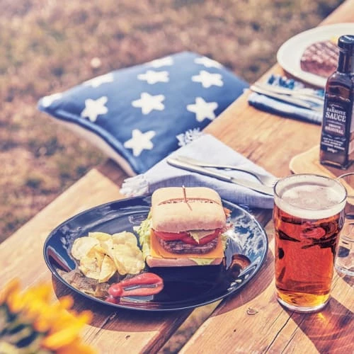 Luminarc Assiettes Plates Assiette à Steak Noire 30x26cm 2 Luminarc Assiettes Plates Assiette à Steak Noire 30x26cm – Image 2