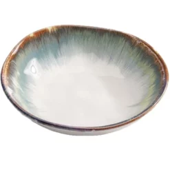 Kare Design Assiettes Creuses Assiette Creuse En Céramique Blanche Et Bleue D21 - Lot De 4 -Assiettes Soldes Magasin assiette creuse en ceramique blanche et bleue d21 lot de 4 2