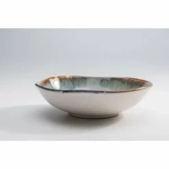 Kare Design Assiettes Creuses Assiette Creuse En Céramique Blanche Et Bleue D21 - Lot De 4 -Assiettes Soldes Magasin assiette creuse en ceramique blanche et bleue d21 lot de 4 4