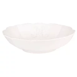 Maisons Du Monde Vaisselle De Noël Assiette Creuse En Faïence Blanche - Lot De 6