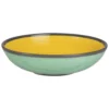 Maisons Du Monde Assiettes Creuses Assiette Creuse En Faïence Jaune Et Verte - Lot De 2