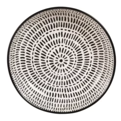 Maisons Du Monde Assiettes Creuses Assiette Creuse En Grès Blanc à Rayures - Lot De 6 -Assiettes Soldes Magasin assiette creuse en gres blanc a rayures 1000 5 3 173269 1