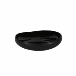 Sibo Homeconcept Assiettes Creuses Assiette Creuse En Grès De Table Noir 21 Cm - Lot De 6