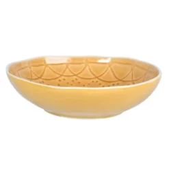 Maisons Du Monde Assiettes Creuses Assiette Creuse En Grès Jaune - Lot De 4