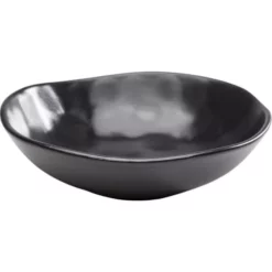 Kare Design Assiettes Creuses Assiette Creuse En Grès Noir D22 - Lot De 4 -Assiettes Soldes Magasin assiette creuse en gres noir d22 lot de 4 2