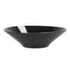 Maisons Du Monde Assiettes Creuses Assiette Creuse En Grès Noir Et Crème - Lot De 4