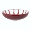 Maisons Du Monde Assiettes Creuses Assiette Creuse En Grès Rouge Et Blanc - Lot De 6