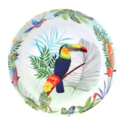 Les Jardins De La Comtesse Assiettes Creuses Assiette Creuse En Mélamine Pure 20 Cm Imprimé De Toucans -Assiettes Soldes Magasin assiette creuse en melamine pure 20 cm imprime de toucans 2