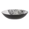 Maisons Du Monde Assiettes Creuses Assiette Creuse En Porcelaine Blanche Et Noire à Motifs - Lot De 6