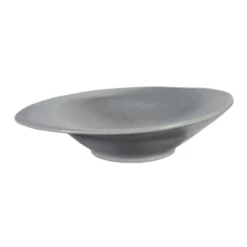 Sibo Homeconcept Assiettes Creuses Assiette Creuse En Porcelaine Gris 20,5 Cm - Lot De 4