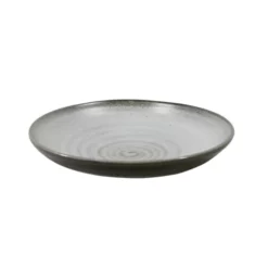 Sibo Homeconcept Assiettes Creuses Assiette Creuse En Porcelaine Gris 20 Cm - Lot De 3
