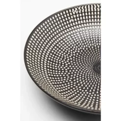 Kare Design Assiettes Creuses Assiette Creuse En Porcelaine Noire Et Blanche D20 - Lot De 4 -Assiettes Soldes Magasin assiette creuse en porcelaine noire et blanche d20 lot de 4 2