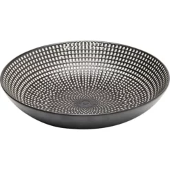 Kare Design Assiettes Creuses Assiette Creuse En Porcelaine Noire Et Blanche D20 - Lot De 4 -Assiettes Soldes Magasin assiette creuse en porcelaine noire et blanche d20 lot de 4 3