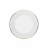 Lo De Manuela Assiettes Creuses Assiette Creuse Porcelaine De Limoges Blanche - Bord Doré 19 Cm