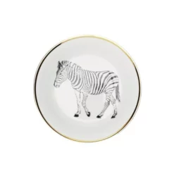 Lo De Manuela Assiettes Creuses Assiette Creuse Porcelaine De Limoges Zèbre 19 Cm