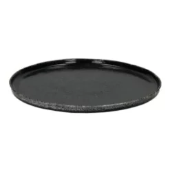 Pomax Assiettes Plates Assiette De Présentation En Grès Noir