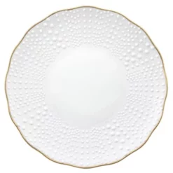 Medard De Noblat Assiettes De Présentation Assiette De Présentation En Porcelaine De Limoges Blanc/Or