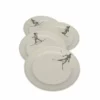 Wadiga Assiettes Plates Assiette En Céramique Blanche D27cm - Lot De 4