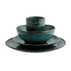 Madam Stoltz Assiettes Plates Assiette En Céramique Bleu -Assiettes Soldes Magasin assiette en ceramique bleu 3