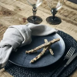 House Doctor Assiettes Plates Assiette En Céramique Noir -Assiettes Soldes Magasin assiette en ceramique noir 1