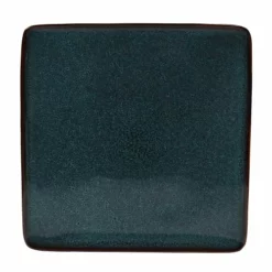 Sibo Homeconcept Assiettes Plates Assiette En Grés Artisanal Bleu 27 Cm - Lot De 4