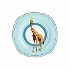 Yvonne Ellen Assiettes à Dessert Assiette En Porcelaine Girafe D16cm