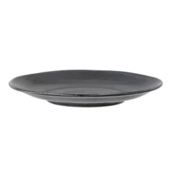 Bloomingville Assiettes Plates Assiette En Porcelaine Noire 24 Cm