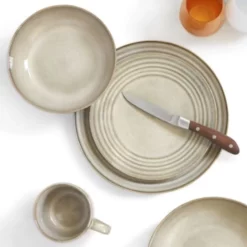 Medard De Noblat Assiettes Creuses Assiette Gourmet En Grès Sable -Assiettes Soldes Magasin assiette gourmet en gres sable 2