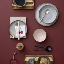 Bloomingville Assiettes Plates Assiette Lara En Grès Gris D28,5cm -Assiettes Soldes Magasin assiette lara en gres gris d28 5cm 2