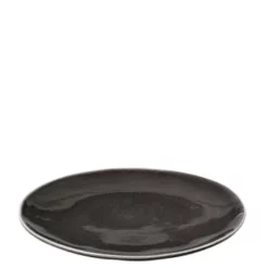 Broste Copenhagen Assiettes Plates Assiette Nordic Gris Sable Ø26cm -Assiettes Soldes Magasin assiette nordic coal oe26cm 2