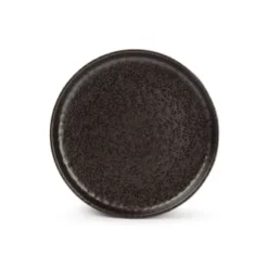 Salt&Pepper Assiettes à Dessert Assiette Plate 22xH3cm Chocolat - Lot De 4