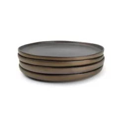 Salt&Pepper Assiettes Plates Assiette Plate 26cm Or Graphite - Lot De 4 -Assiettes Soldes Magasin assiette plate 26cm or graphite lot de 4 5