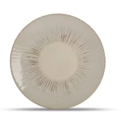 ONA Assiettes Plates Assiette Plate 27cm Beige - Lot De 4