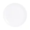 Luminarc Assiettes Plates Assiette Plate Blanche En Verre Opale Extra Résistant D25cm
