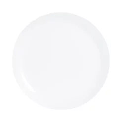 Luminarc Assiettes Plates Assiette Plate Blanche En Verre Opale Extra Résistant D25cm