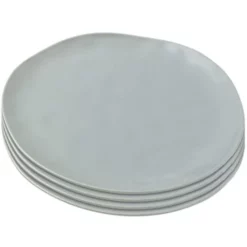 Kare Design Assiettes Plates Assiette Plate En Céramique Sauge D20 - Lot De 4