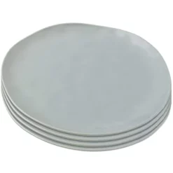 Kare Design Assiettes Plates Assiette Plate En Céramique Sauge D26 - Lot De 4