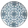 Maisons Du Monde Assiettes Plates Assiette Plate En Faïence Bleue Et Blanche Motifs Graphiques - Lot De 6
