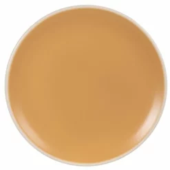 Maisons Du Monde Assiettes Plates Assiette Plate En Faïence Jaune - Lot De 6