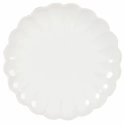 Maisons Du Monde Assiettes Plates Assiette Plate En Grès Beige - Lot De 6